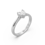 Δαχτυλίδι Invisible EM051 σε Λευκό Χρυσό 18Κ με Διαμάντια